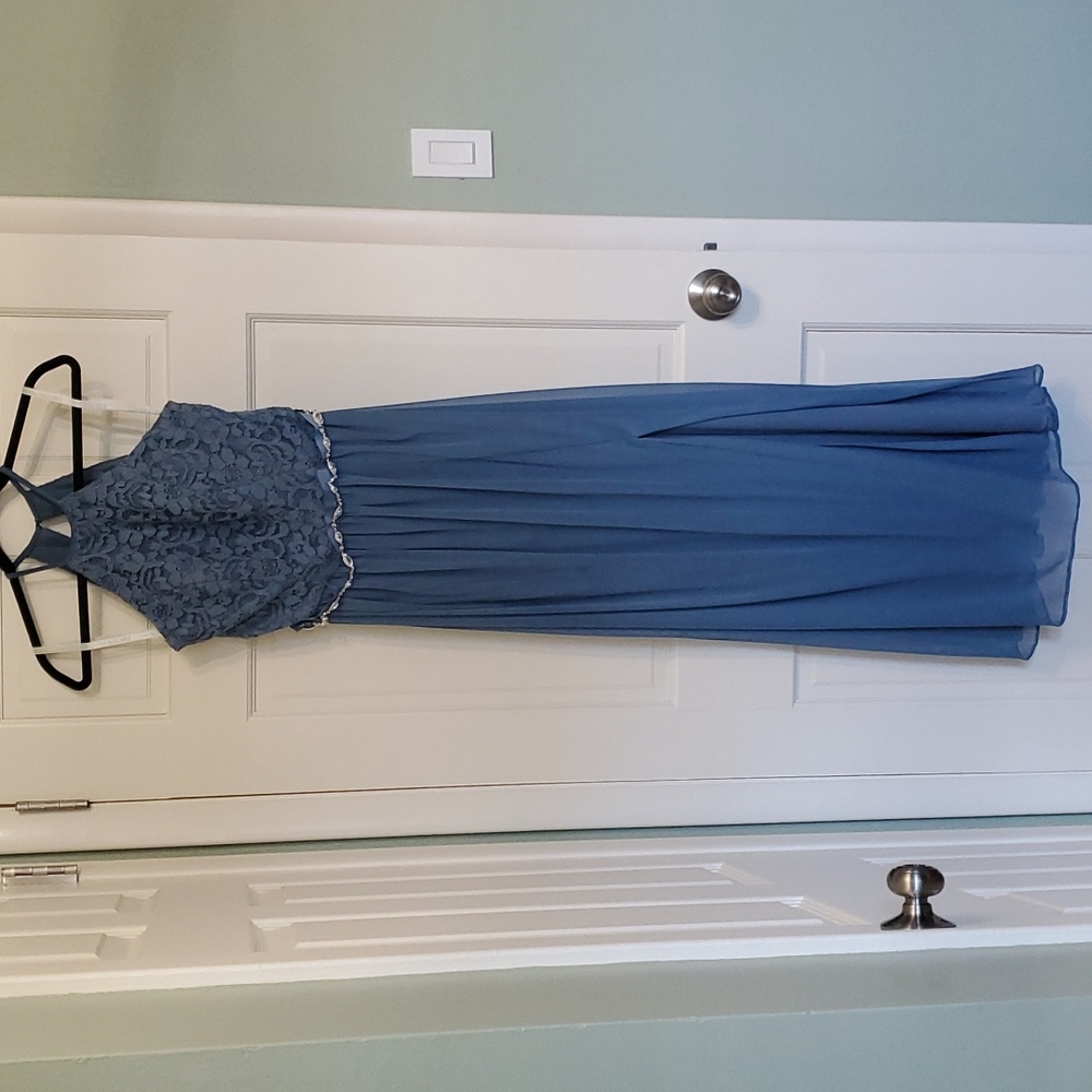 Davids Bridal Blue Formal Dress
